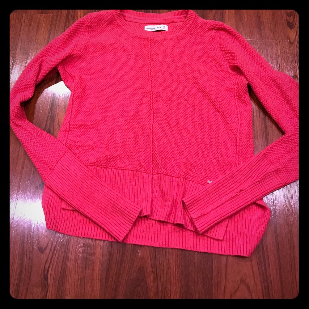 Abercrombie &fitch pink knit sweater🌺